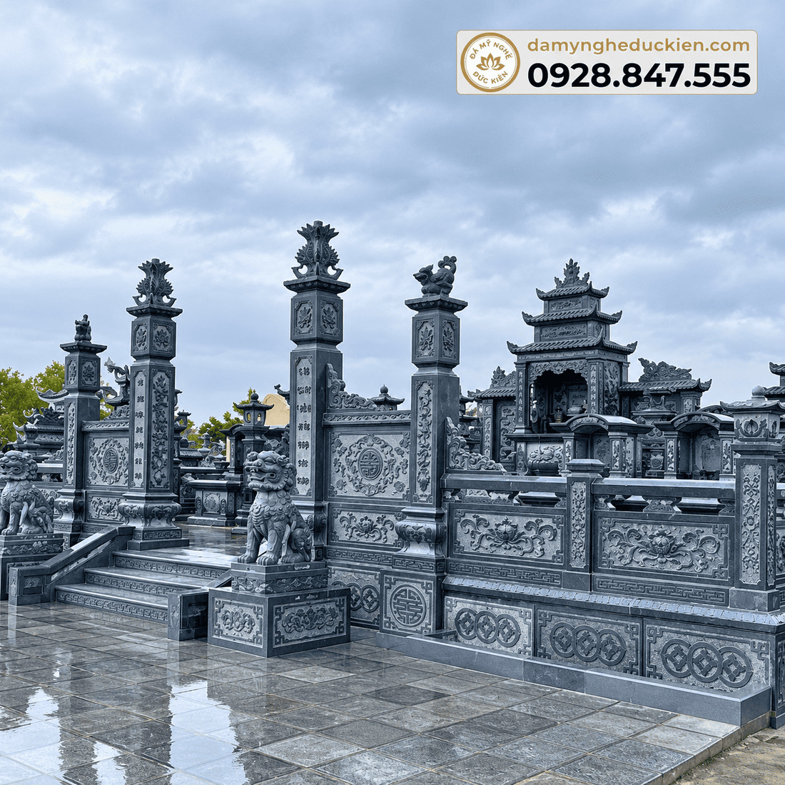 Khu lăng mộ đá giá đình - Đá Mỹ Nghệ Đức Kiên