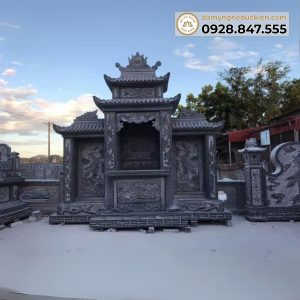 lăng thờ đá xanh đen m01
