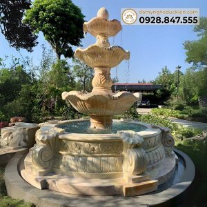 đài phun nước bằng đá M02