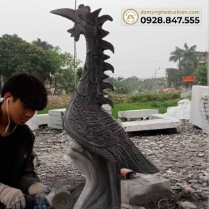 hạc thờ đá m01