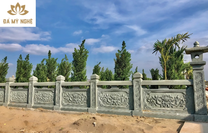 Mẫu lan can đá được thiết kế tinh xảo