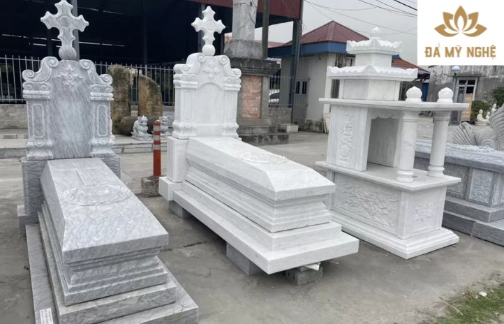 Mẫu mộ đá công giáo của Đá mỹ nghệ Đức Kiên