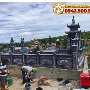 Mẫu Lăng Mộ Đá Gia Đình Đẹp, Chạm Khắc Tinh Xảo – Đá Mỹ Nghệ Đức Kiên