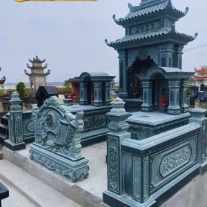 Mẫu Lăng Mộ Đá Gia Đình Nhỏ Đẹp, Thiết Kế Đồng Bộ – Đá Mỹ Nghệ Đức Kiên