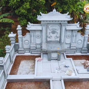Mẫu Khu Lăng Mộ Đá Xám Đẹp, Bề Thế Và Trang Nghiêm